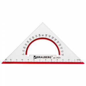 Треугольник п/м 45х13см BRAUBERG с транспо...